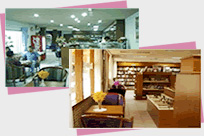 Inside Nibondh bookstore